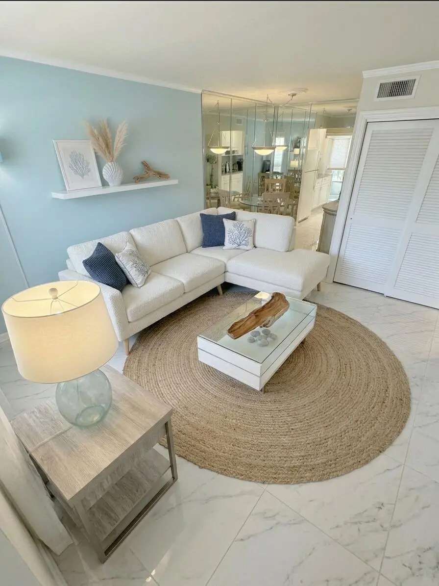 VIRTUAL Living Room at 6 Abbey Lane 104, Delray Beach