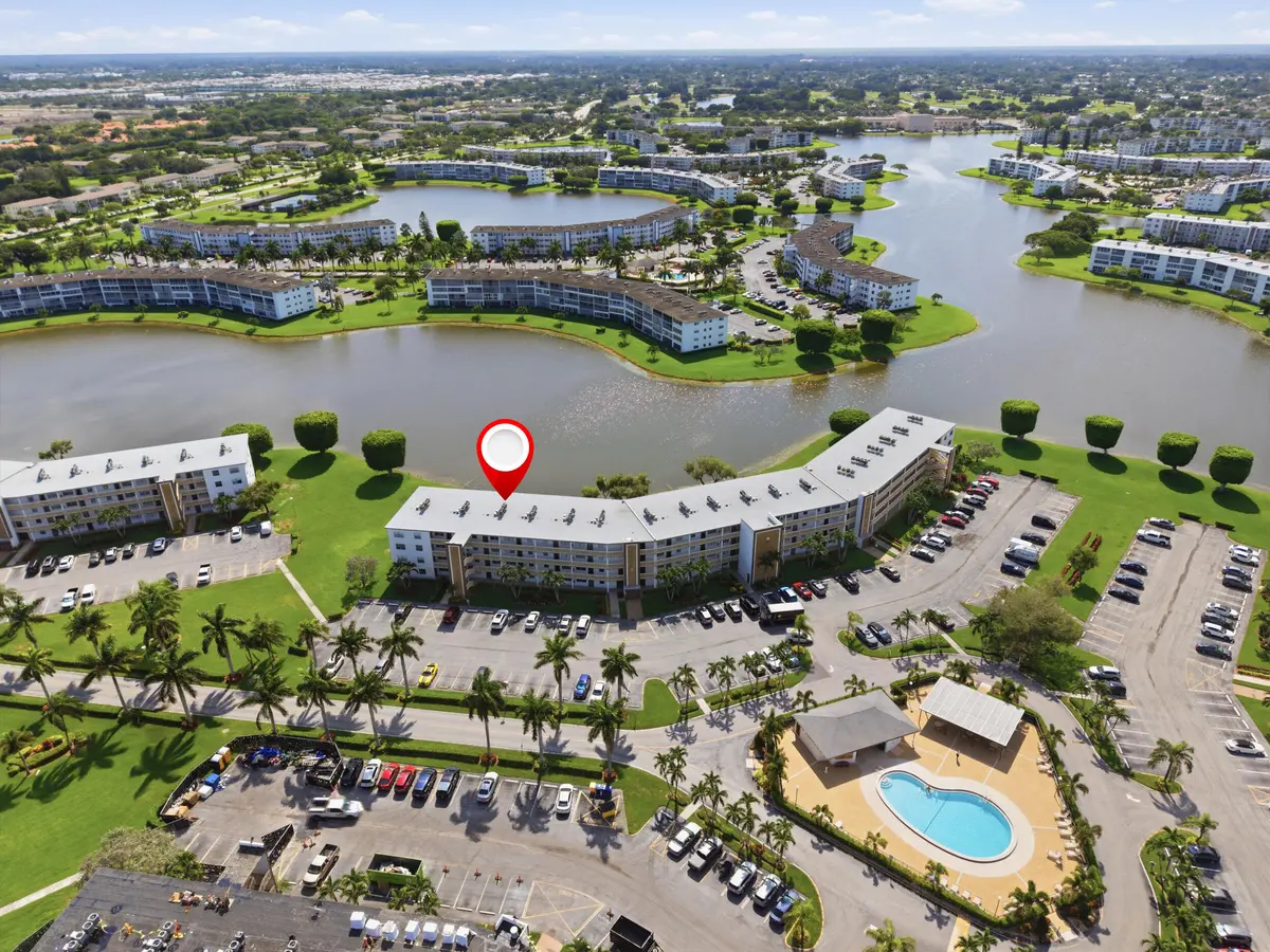 Aerial Water & Pool at 2069 Guildford D, Boca Raton
