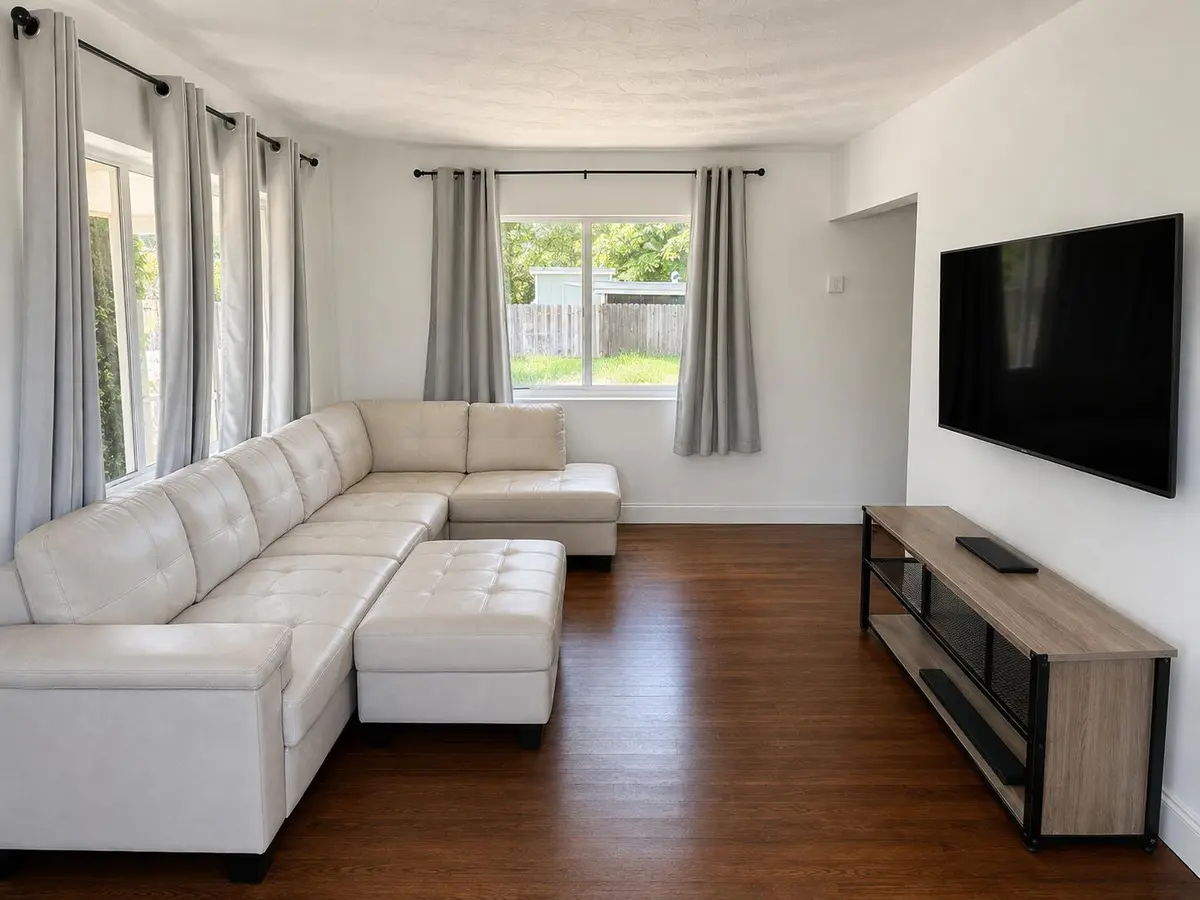 Living Room at 617 N D Street, Lake Worth Beach