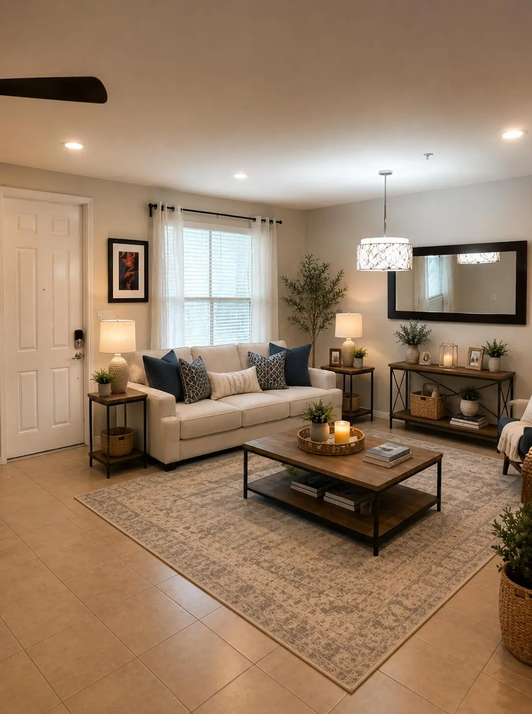 Living Room/virtual stage at 4778 MONARCH Way, Coconut Creek