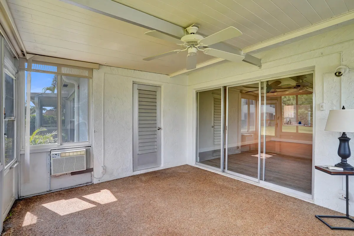 PATIO INTO LIVING ROOM at 2805 SW 13th Street C, Delray Beach