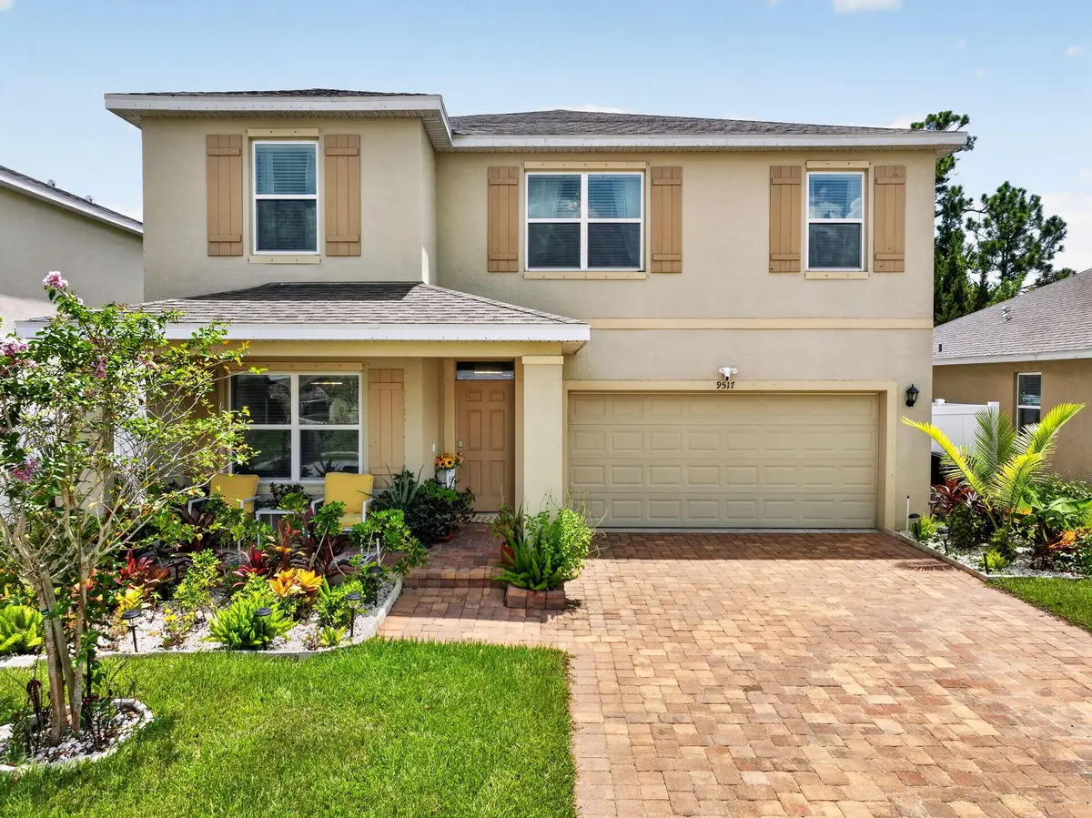 Front elevation at 9517 Silver Sands Lane, Fort Pierce