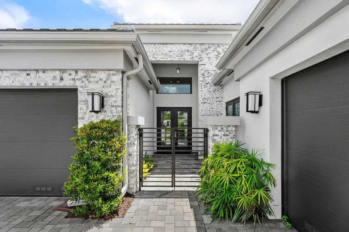 Front Gate & Glass Double Door Entry at 11326 Apricot Valley Drive, Boynton Beach