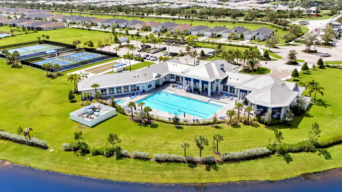 Sparkling, resort-style pool at 1113 SE CROSSWOOD Way, Port St. Lucie