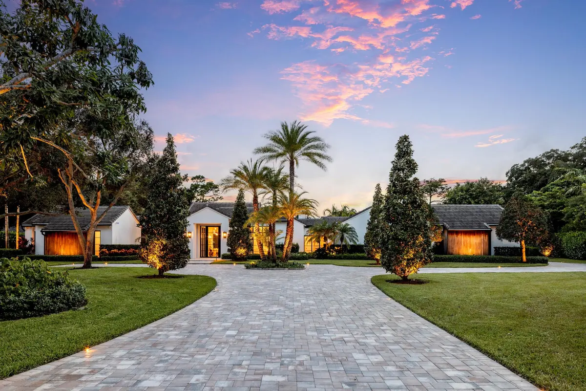 Twilight at 9 Country Road, Village of Golf