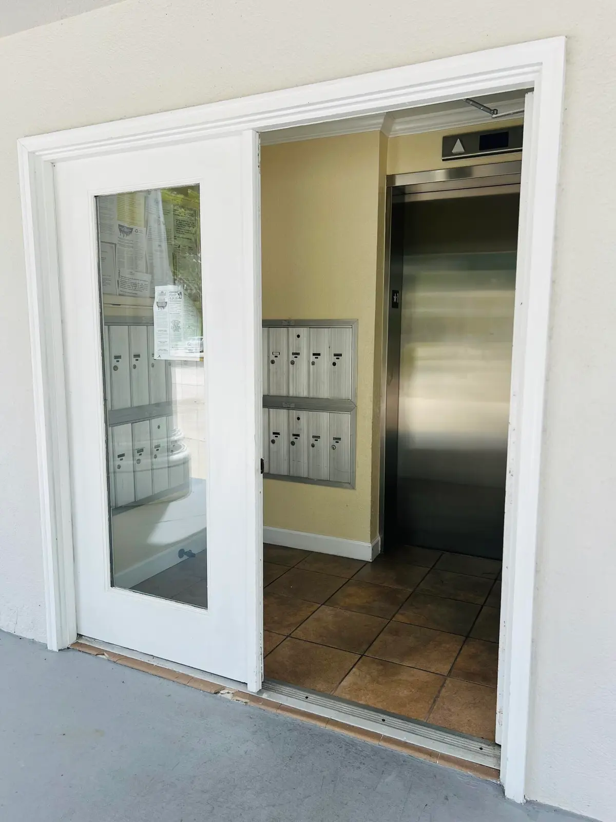 Building entrance at 3635 Whitehall Drive 404, West Palm Beach