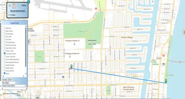 LotToBeachDistance at 212 NE 14TH Avenue, Pompano Beach