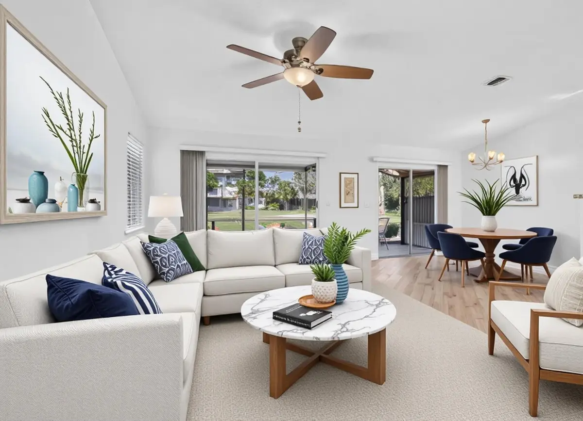 Staged-LivingDining3 1971 at 1971 Discovery Circle, Deerfield Beach