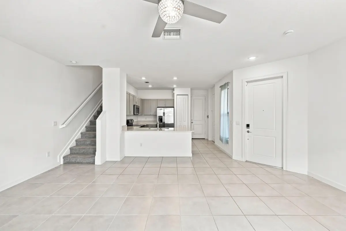 Living Room/Kitchen View at 2011 Tamarind Drive, Riviera Beach