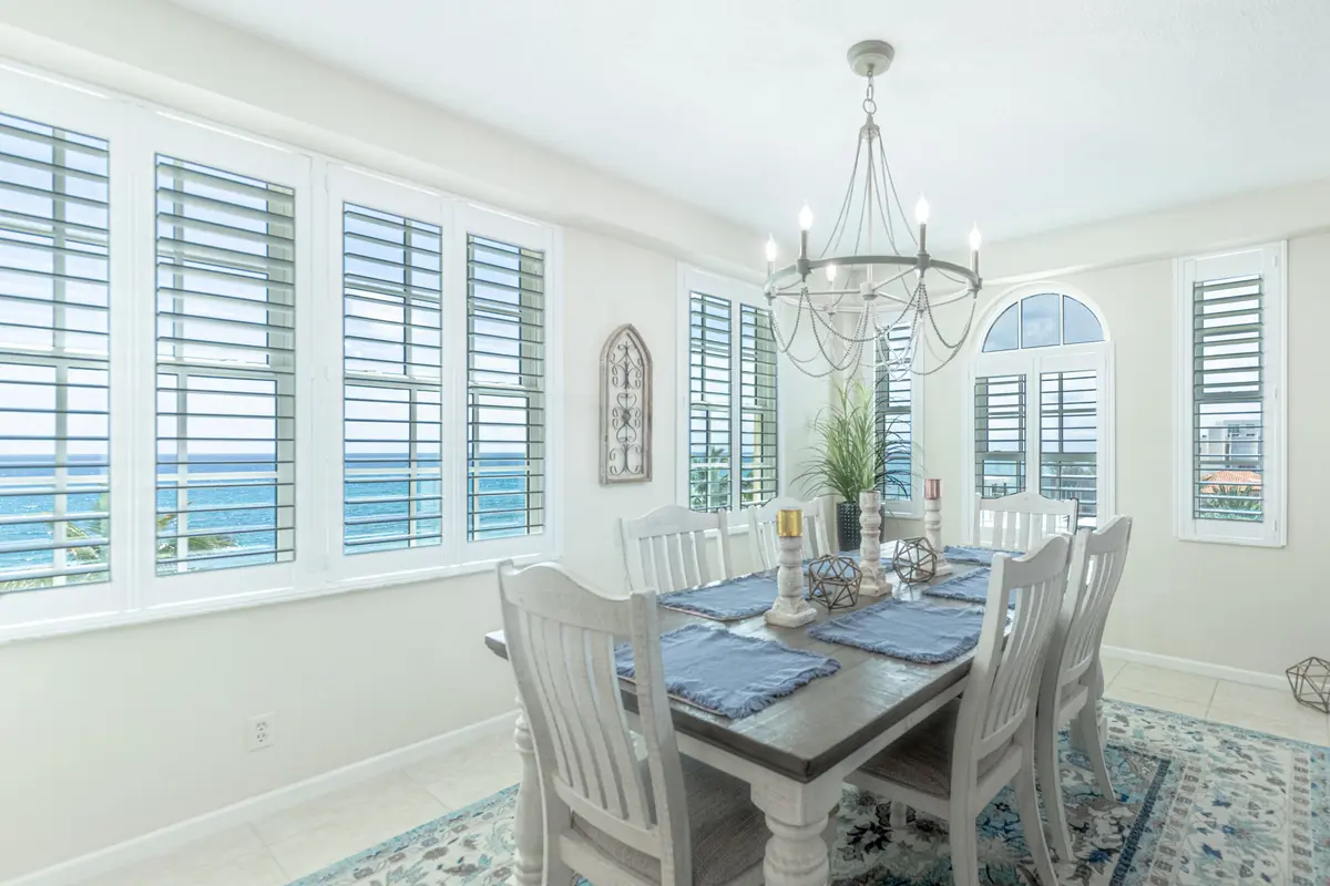 Dining Area at 3475 S Ocean Boulevard 508, Palm Beach