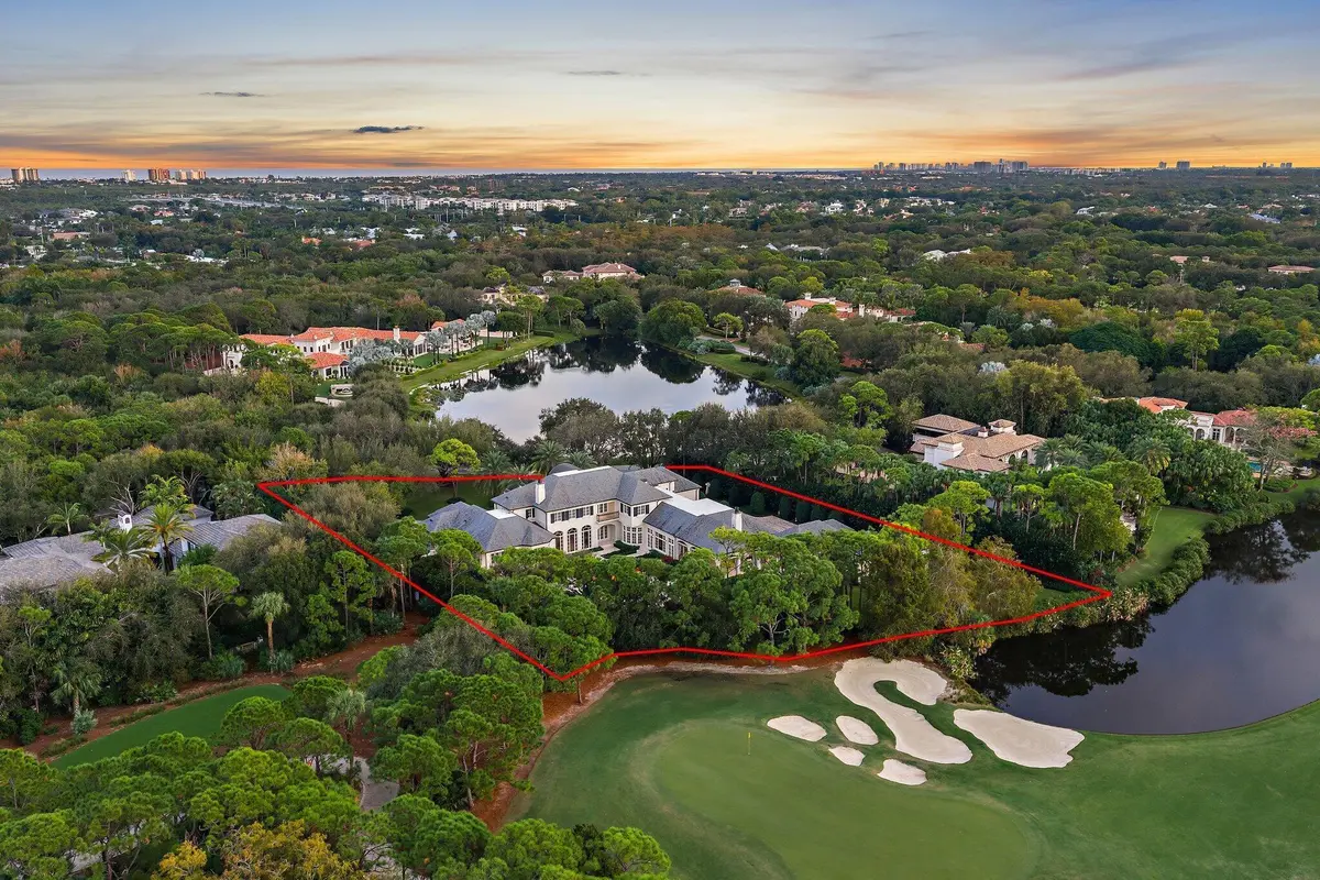 Aerial Facing East at 146 Bears Club Drive, Jupiter