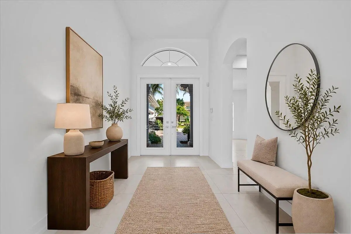 Elegant Foyer Entrance at 180 Carina Drive, Jupiter