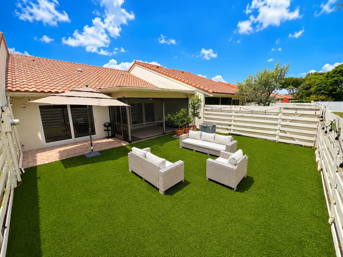 Private Backyard at 21596 Coronado Avenue, Boca Raton
