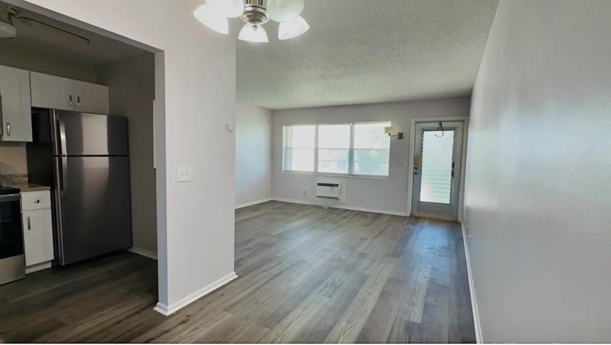 Dining/Living room at 43 Easthampton B, West Palm Beach