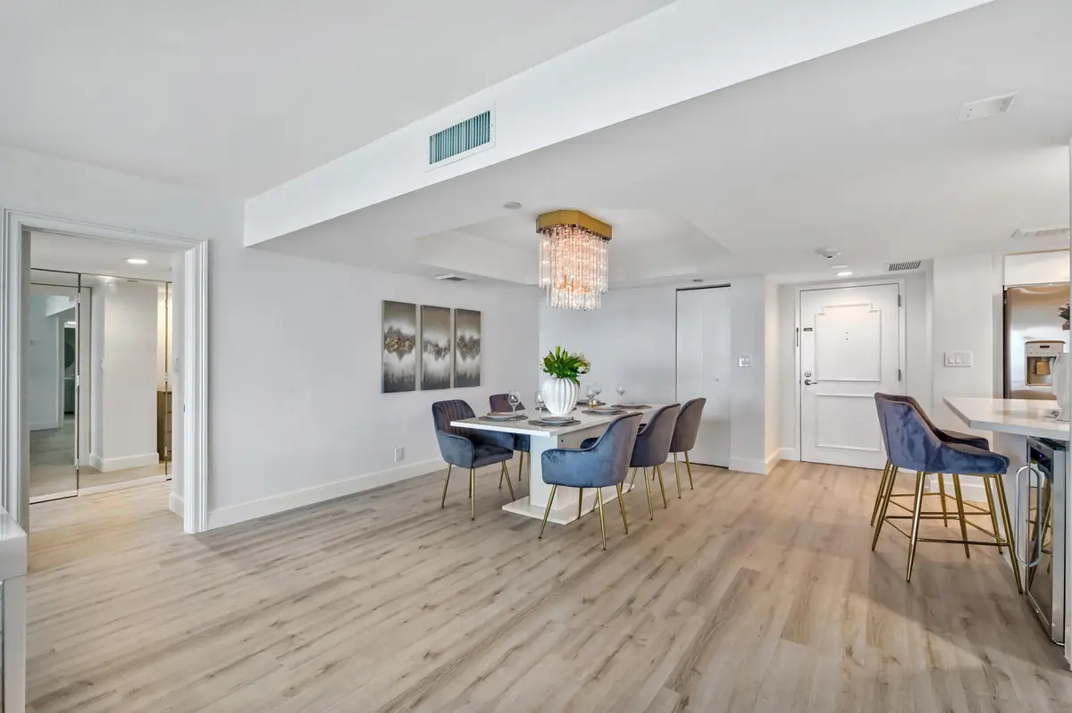 Dining Area at 4101 N Ocean Boulevard 1008, Boca Raton