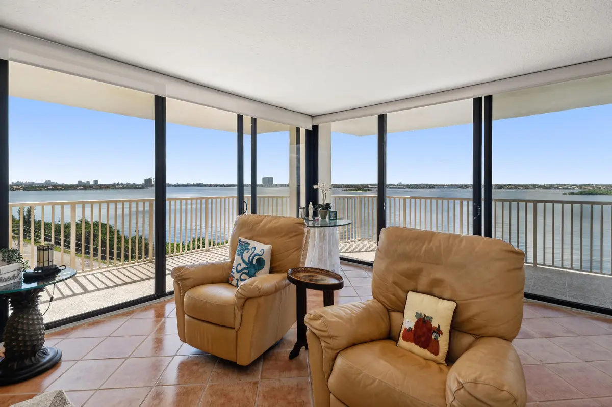Living Room with View at 5480 N Ocean Drive B7c, Singer Island