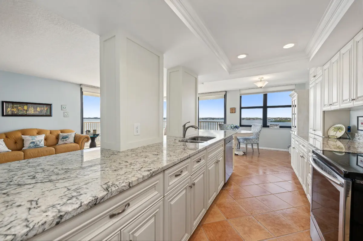 Kitchen, Dining Area at 5480 N Ocean Drive B7c, Singer Island