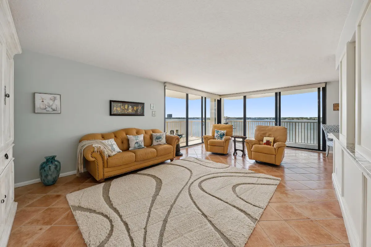 Living Room at 5480 N Ocean Drive B7c, Singer Island