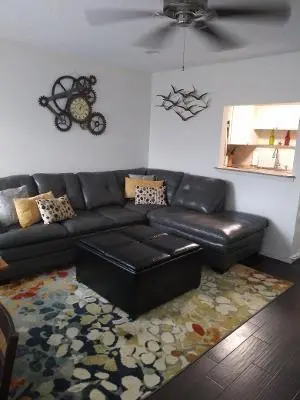 Livingroom at 119 Fanshaw C, Boca Raton