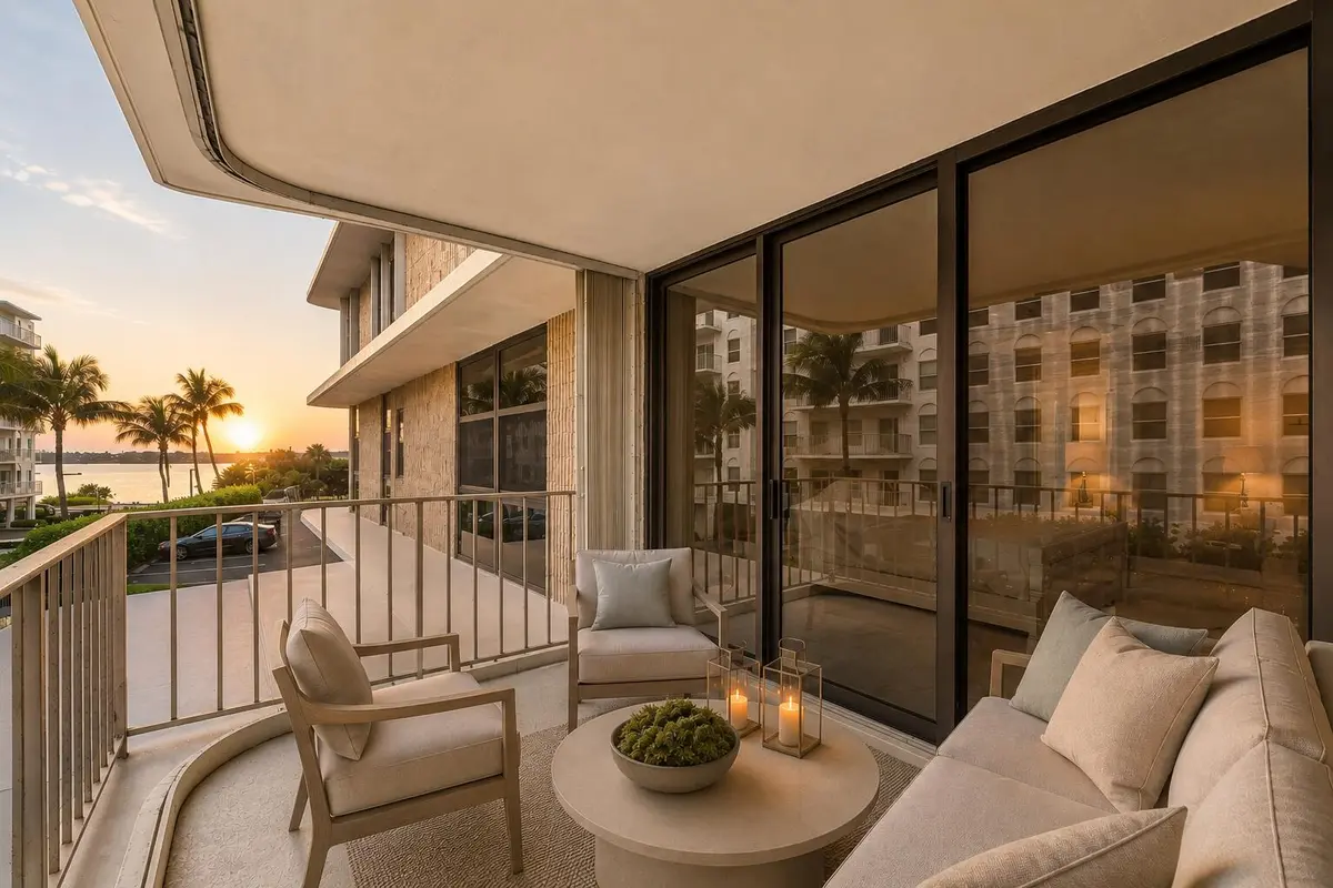 Multiple Balconies w/ Water Views at 3200 S OCEAN Boulevard A202, Palm Beach