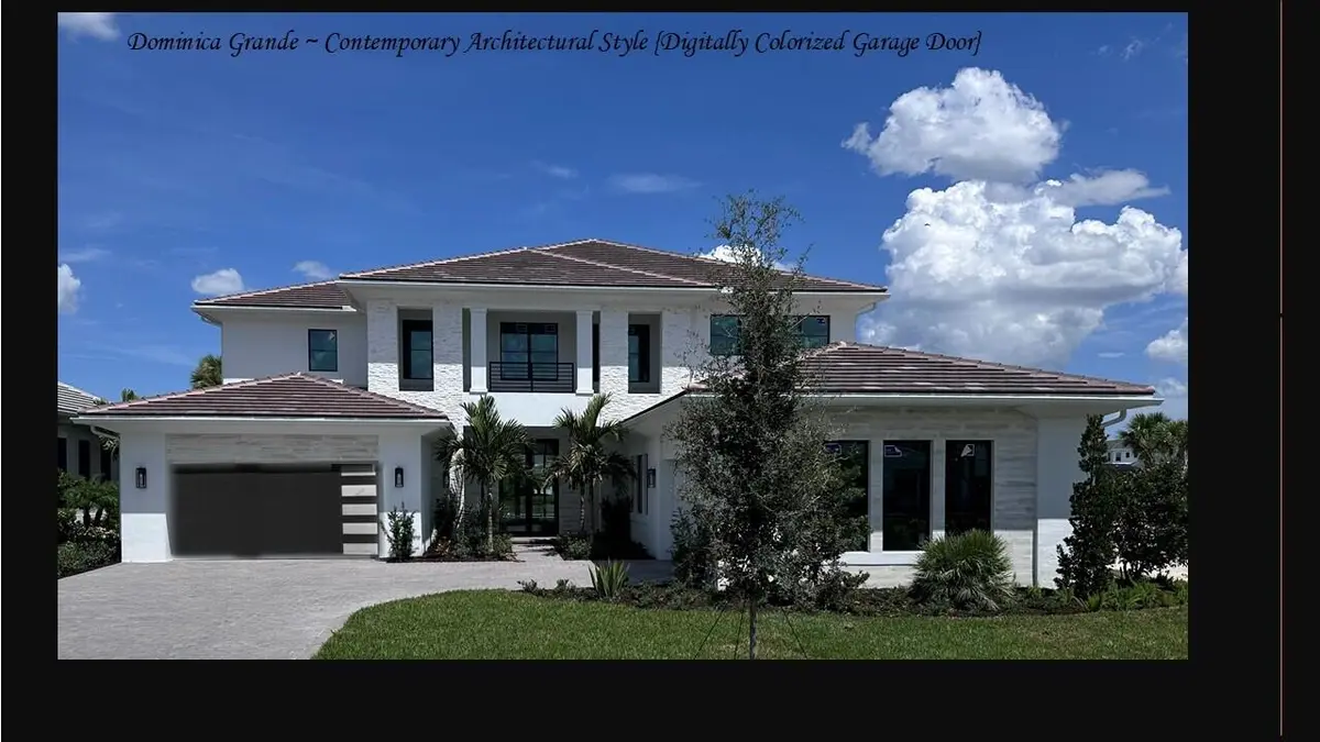 Colorized Garage Door at 9109 Coral Isles Circle {Lot 86}, Palm Beach Gardens