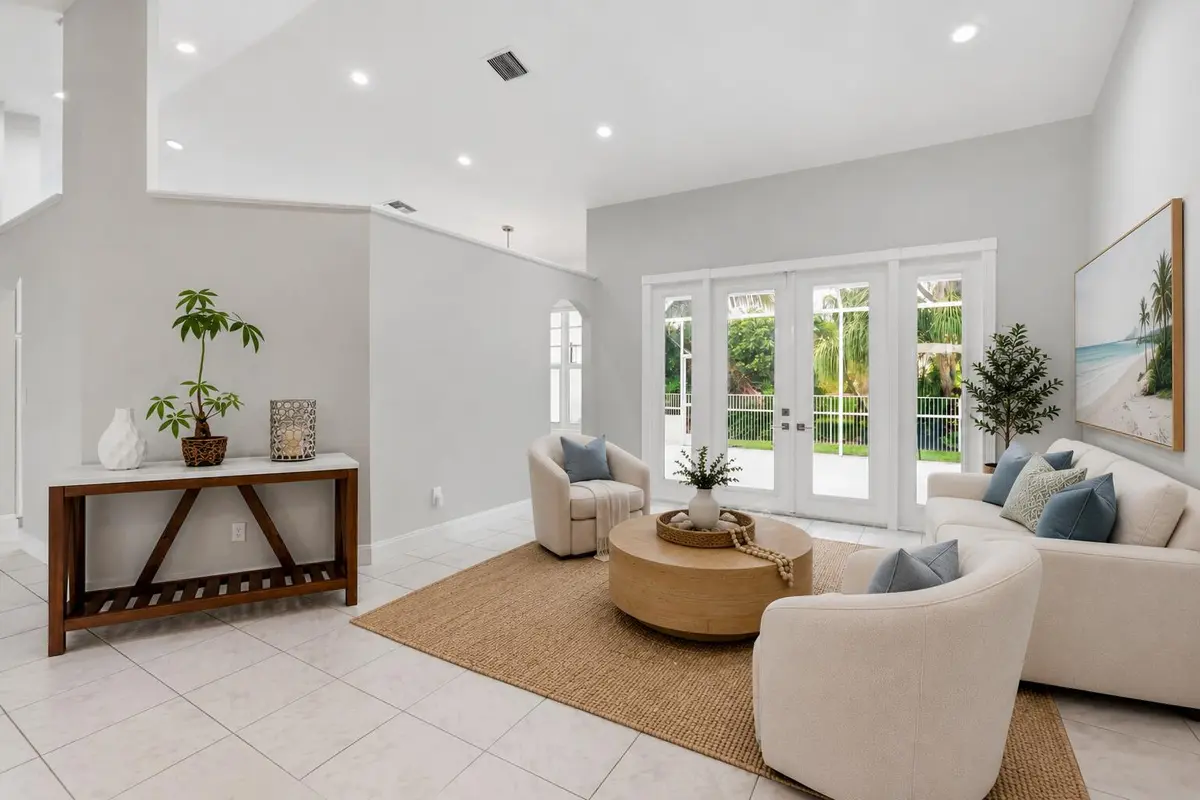 Living Room at 9224 LAKE SERENA Drive, Boca Raton
