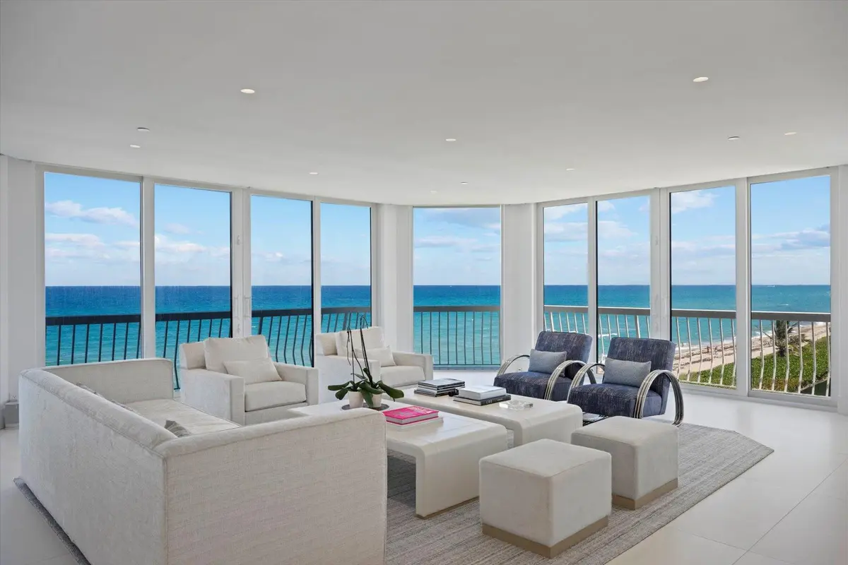Living Area at 2100 S Ocean Boulevard 408N, Palm Beach