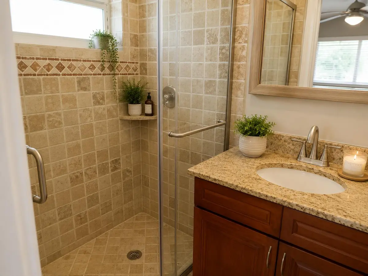 bathroom at 2210 NE 36th Street A&b, Lighthouse Point