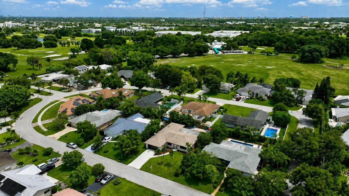 630 West Dr overhead of golf course at 630 WEST Drive, Delray Beach