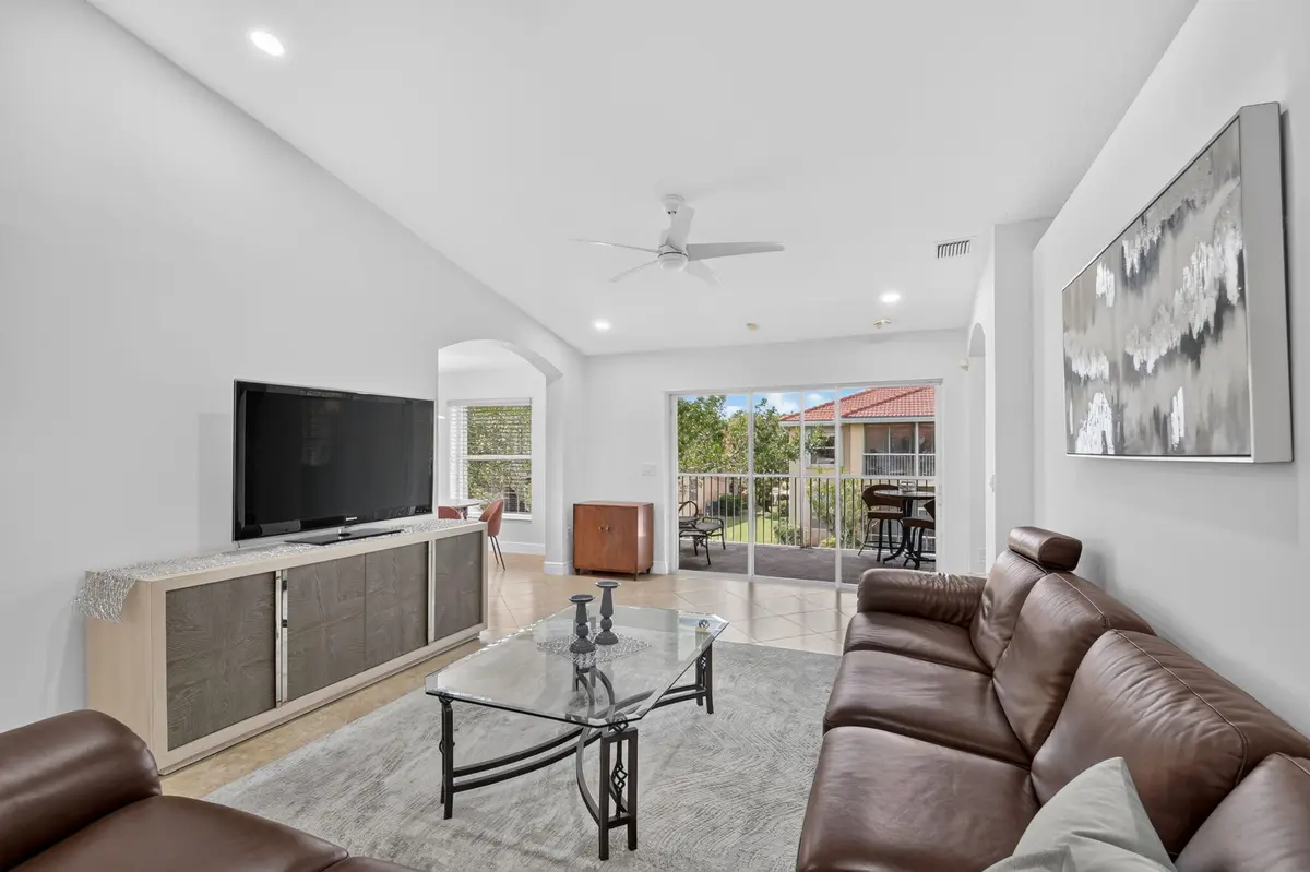 Main Living Room/Vaulted Ceilings at 12447 Crystal Pointe Drive 201, Boynton Beach