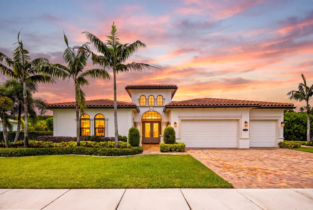 Front Exterior Twilight at 19998 SE Gallberry Drive, Jupiter