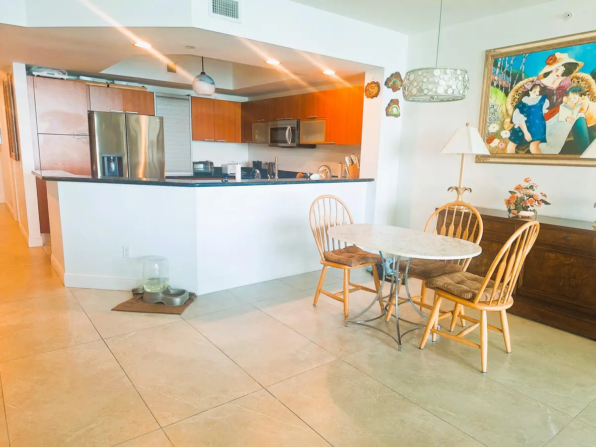 Kitchen & dining area at 2650 Lake Shore Drive 1705, Riviera Beach