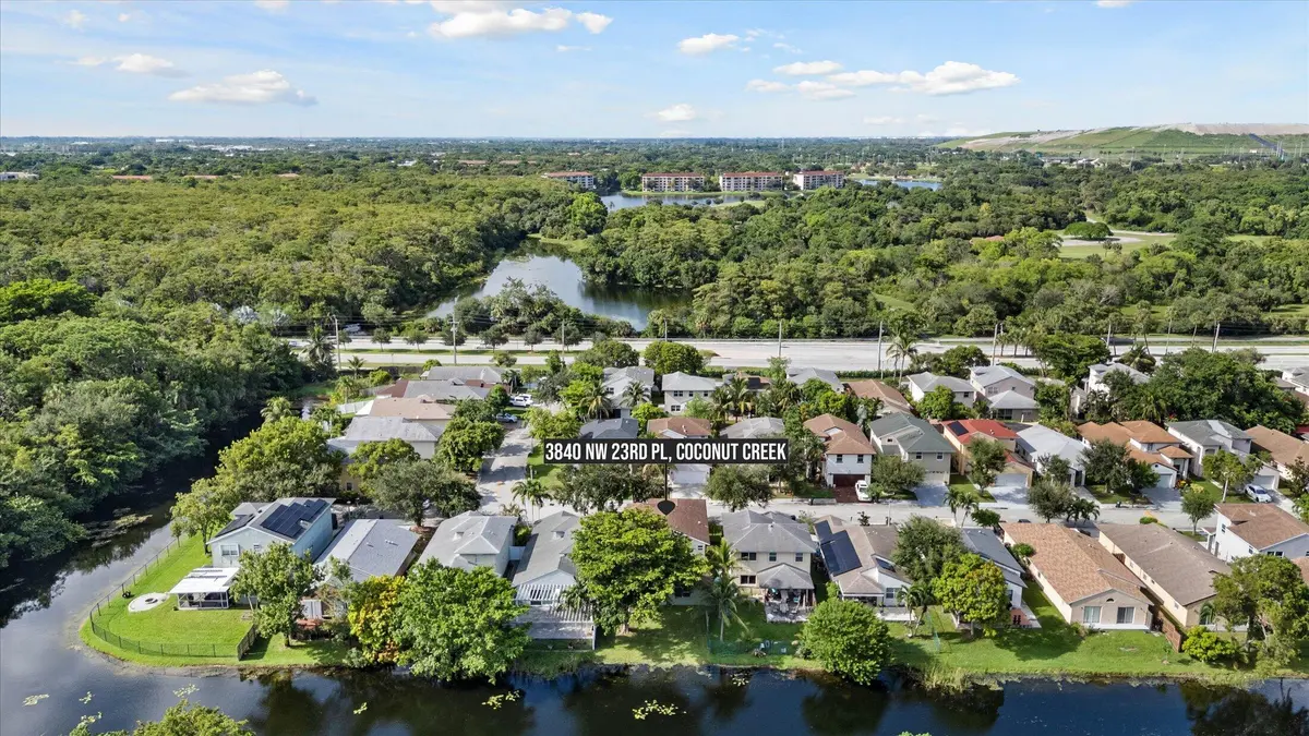 Aerial at 3840 NW 23RD Place, Coconut Creek