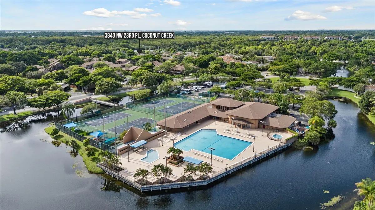 Aerial at 3840 NW 23RD Place, Coconut Creek