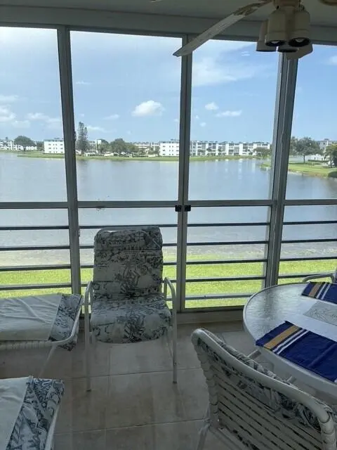 Lake View from Enclosed Balcony at 3025 Ainslie B Drive, Boca Raton