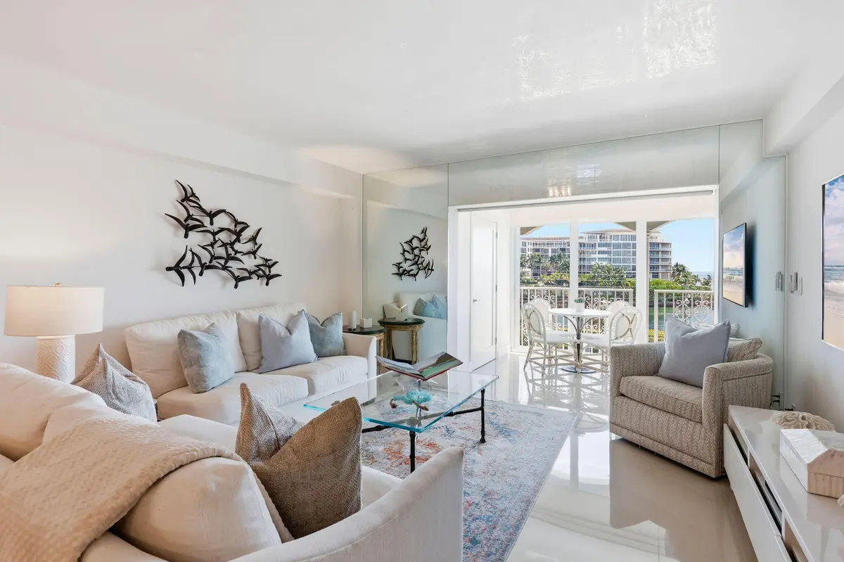 Living Room at 1040 BANYAN Road 504C, Boca Raton