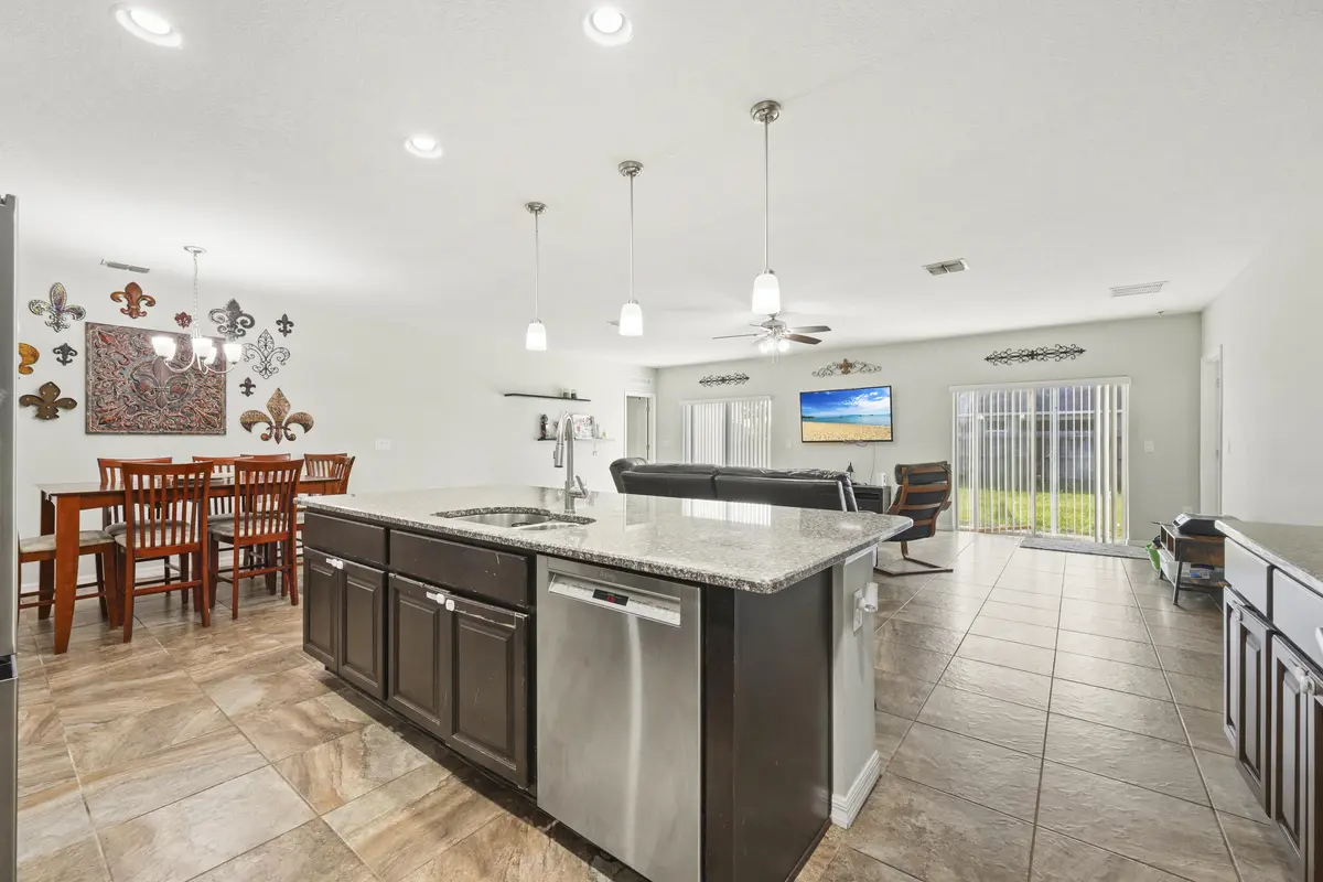 Kitchen to Living at 4154 SW ELBA Street, Port St. Lucie