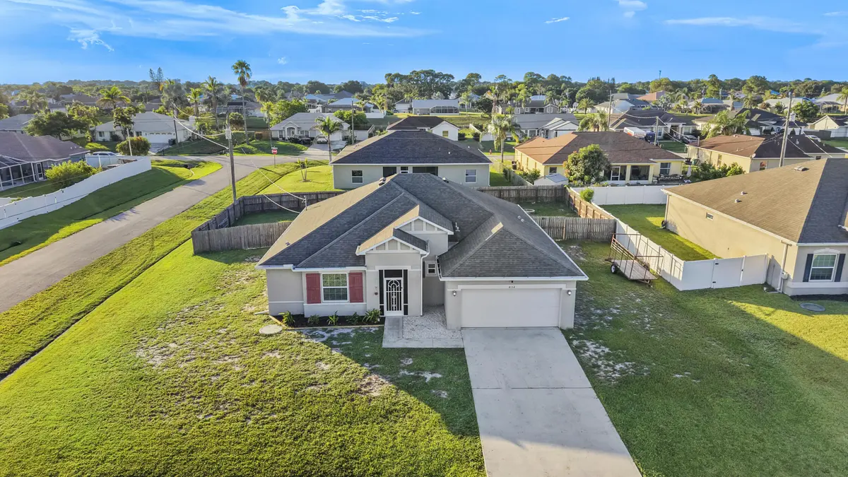 Front Aerial at 4154 SW ELBA Street, Port St. Lucie