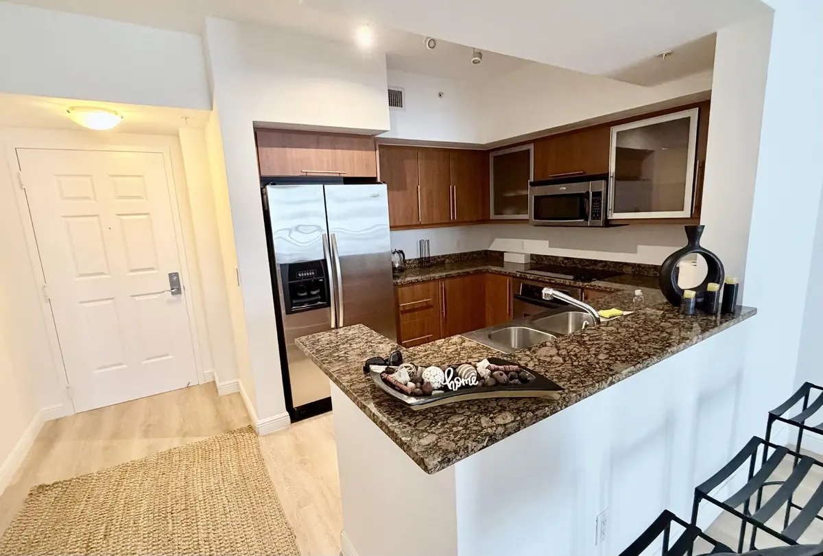 Kitchen at 888 S Douglas Road 1015, Coral Gables