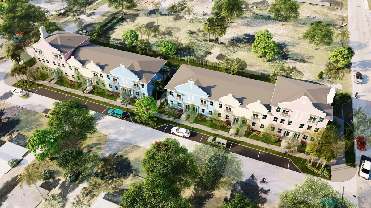 Villa L'onz aerial view at 130 W 11th Street 134, Riviera Beach