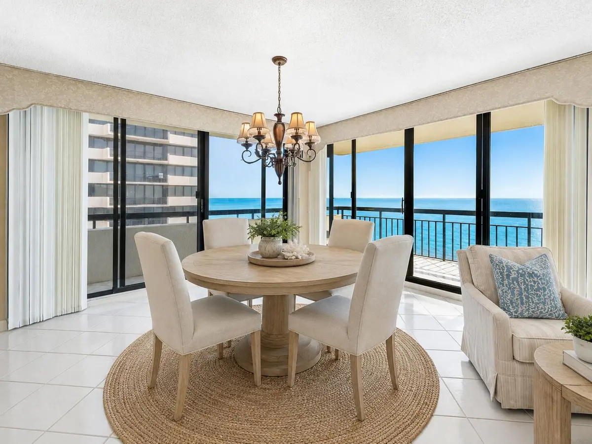 ocean-house-401-living-room-ocean-view at 4050 N Ocean Avenue 401, Singer Island