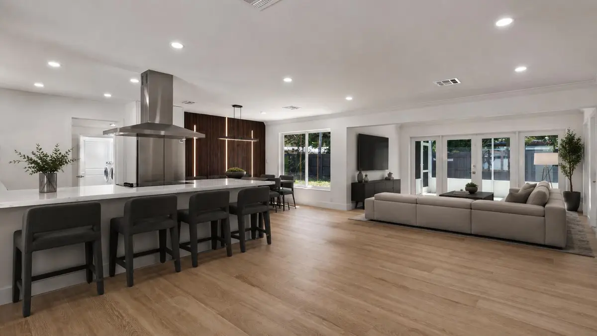 Kitchen:Living staged at 4000 NE 22ND Avenue, Lighthouse Point