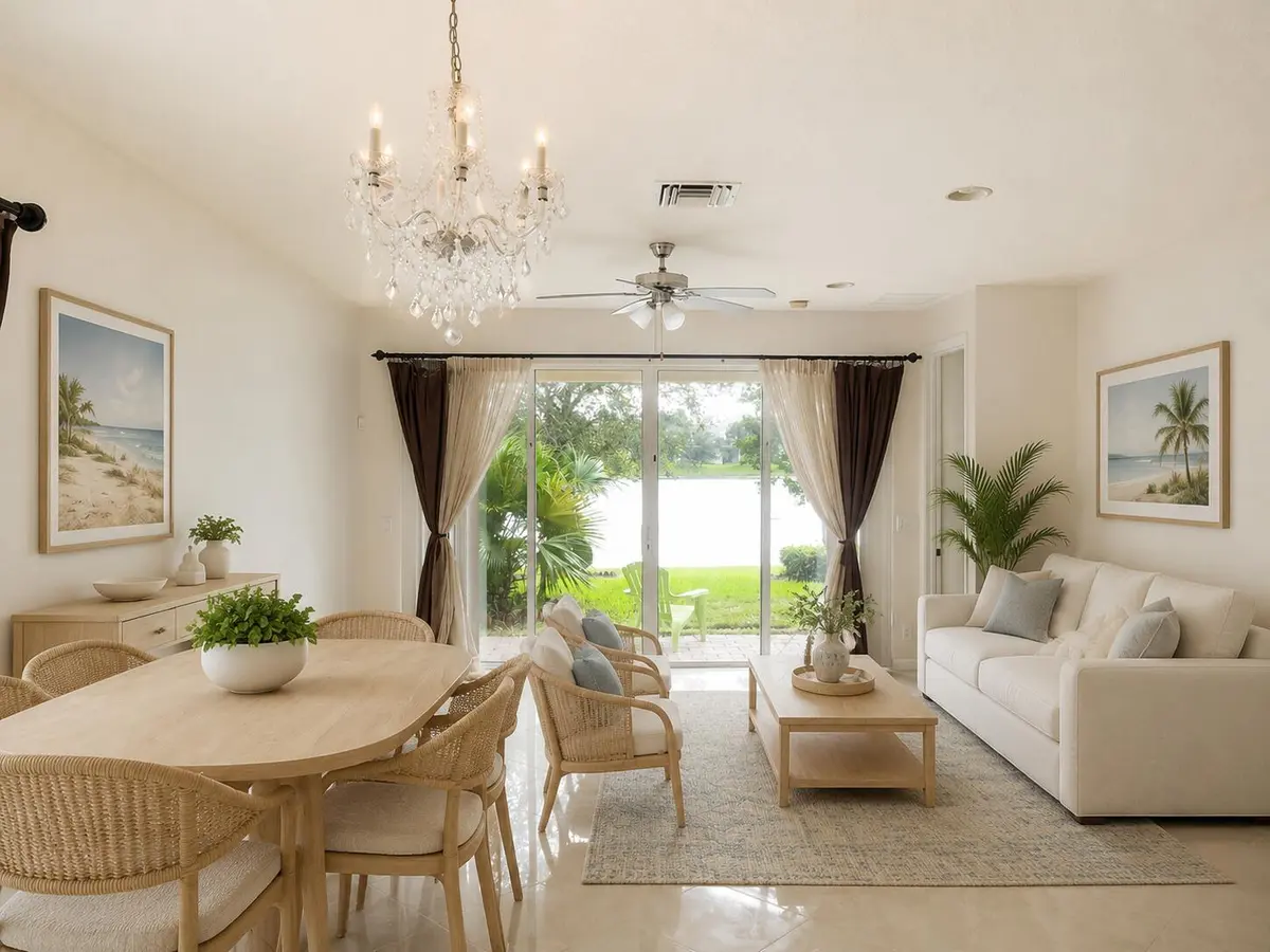 Bright Coastal Living-Dining Room with L at 168 Belle Grove Lane, West Palm Beach