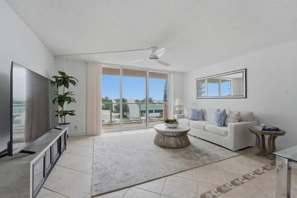 Living Room at 5440 N Ocean Drive 203, Singer Island