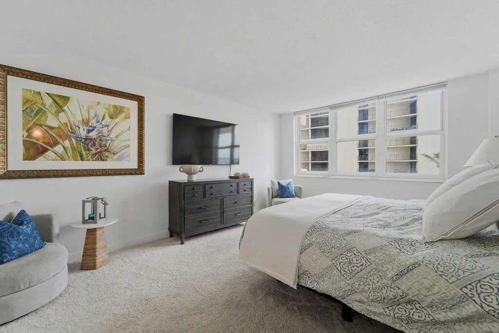 Primary Bedroom at 5440 N Ocean Drive 203, Singer Island