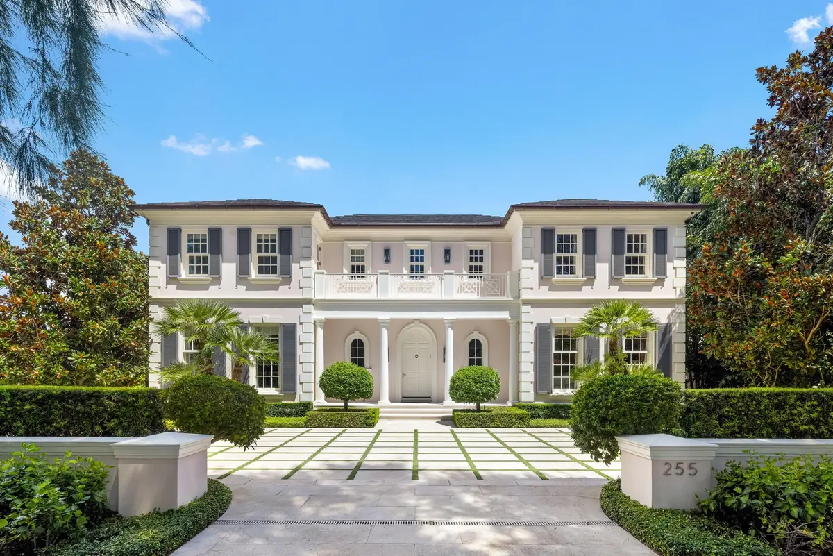 Front Exterior at 255 Wells  Road, Palm Beach