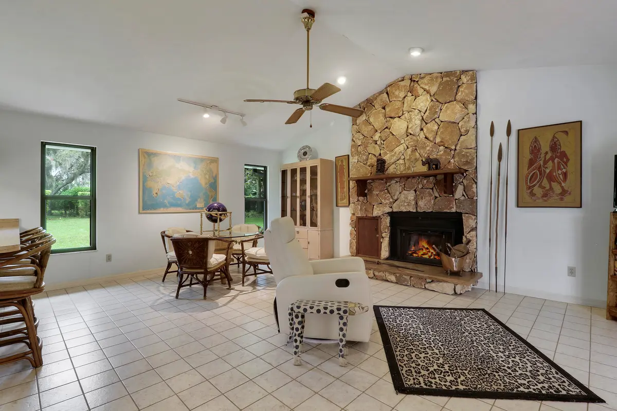 Wood Burning Fireplace at 3459 SW WOODCREEK Trail, Palm City