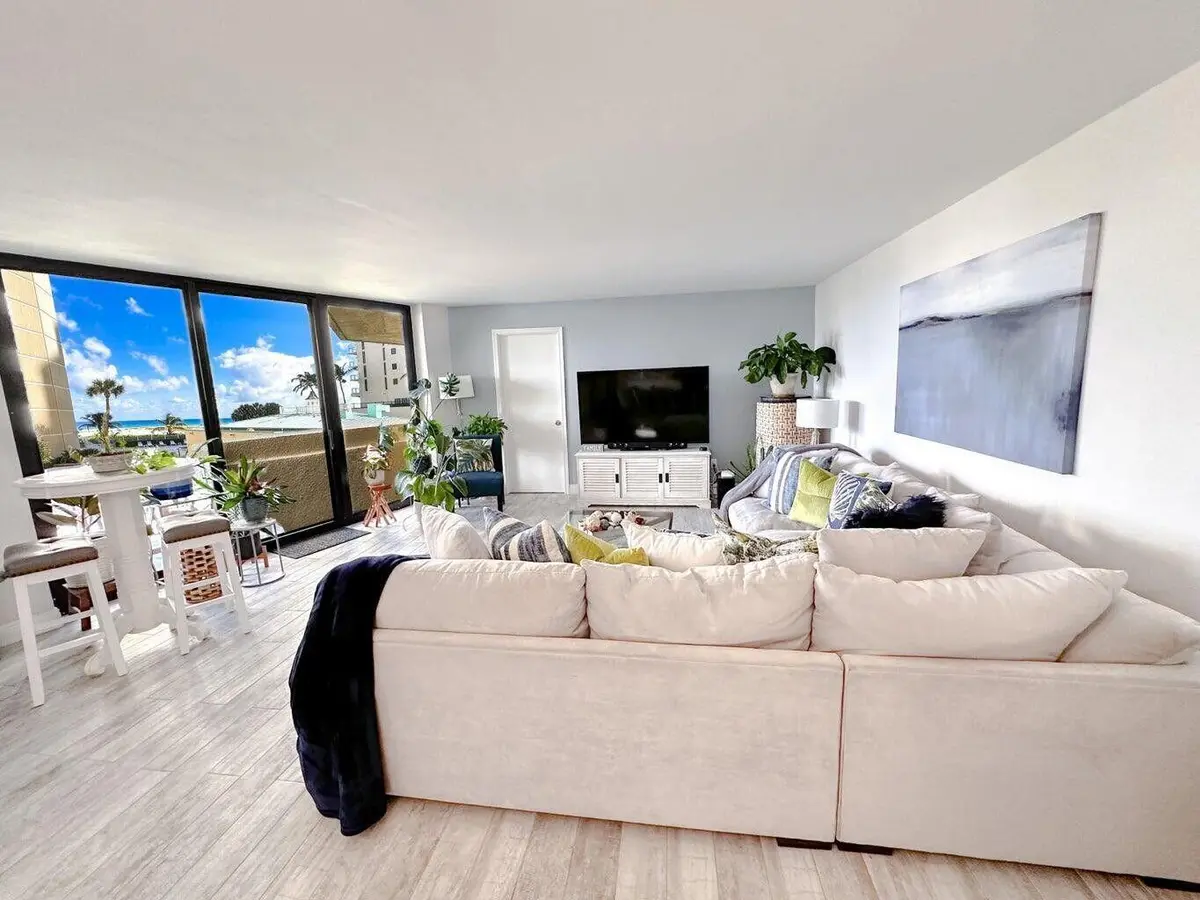 Living Room/View at 2800 N OCEAN Drive B-2D, Singer Island