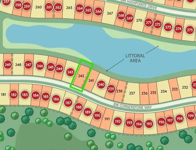 242 map at 4610 SW Cornerstone Way 242 Whitestone, Stuart