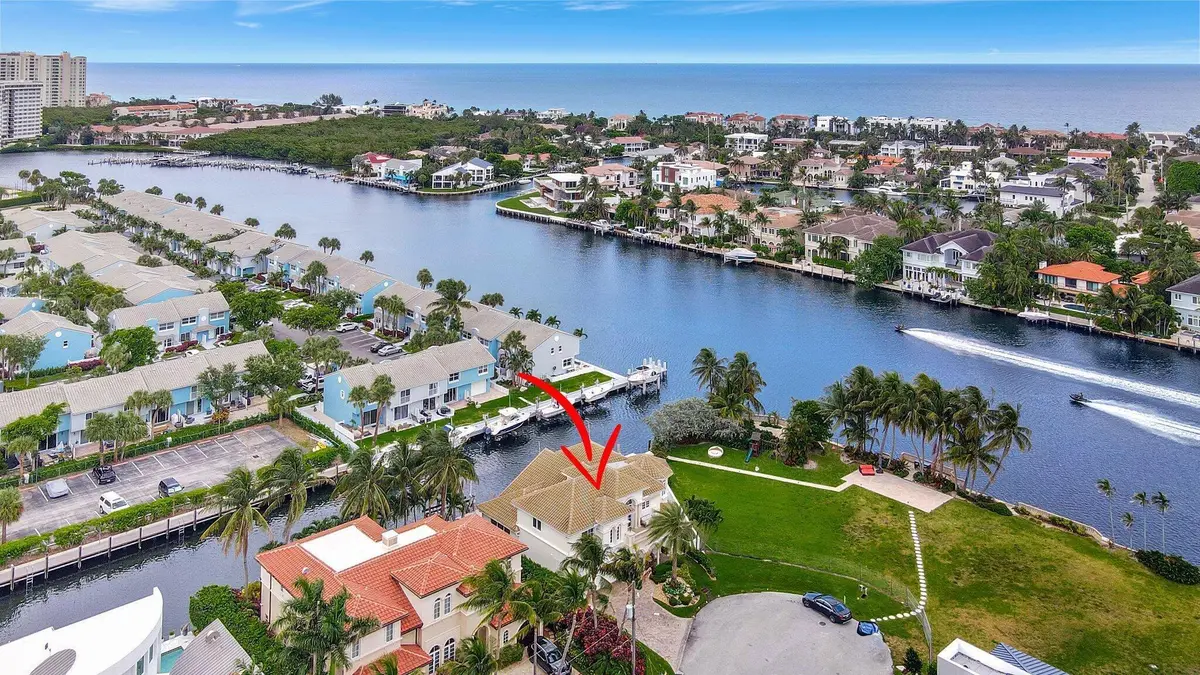 North Aerial View at 857 Havana Drive, Boca Raton